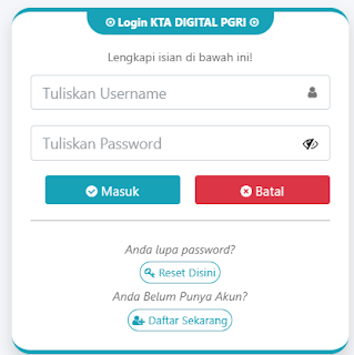 Register PGRI Pekalongan - Persatuan Guru Republik Indonesia Cabang Kabupaten Pekalongan
